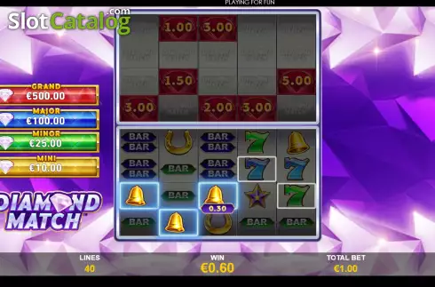 Οθόνη4. Diamond Match Κουλοχέρης