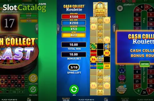 Οθόνη2. Cash Collect Roulette Κουλοχέρης