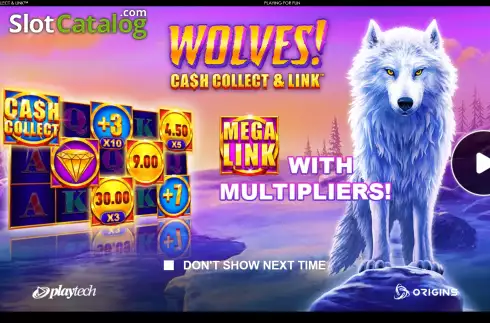 Οθόνη2. Wolves! Cash Collect & Link Κουλοχέρης