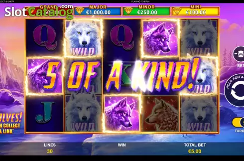 Οθόνη4. Wolves! Cash Collect & Link Κουλοχέρης