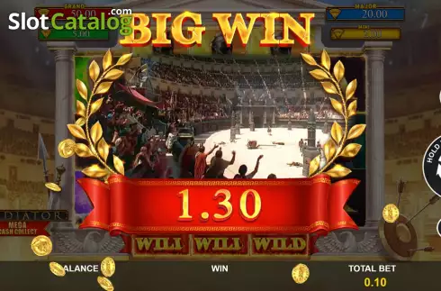 Οθόνη3. Gladiator: Mega Cash Collect Κουλοχέρης