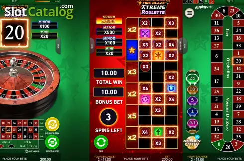 Οθόνη3. Xtreme Fire Blaze Roulette Κουλοχέρης