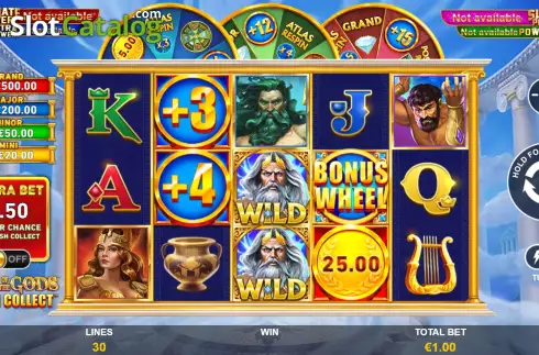 Οθόνη3. Age Of The Gods Cash Collect Κουλοχέρης