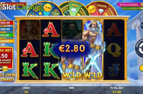 Οθόνη5. Age Of The Gods Cash Collect Κουλοχέρης