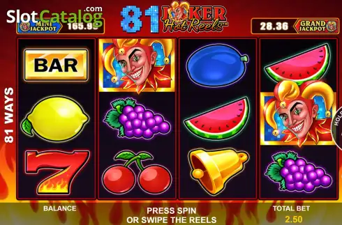 Οθόνη2. Joker Hot Reels 81 Κουλοχέρης