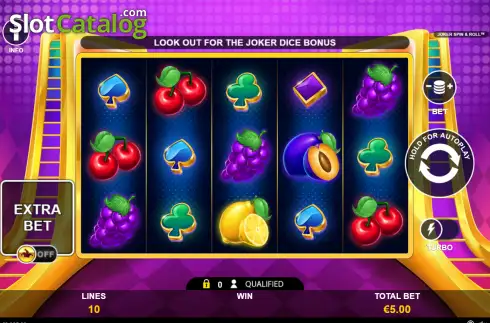 Οθόνη2. Joker Spin & Roll Κουλοχέρης