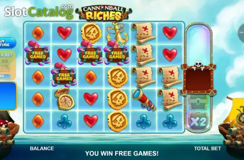 Οθόνη2. Cannonball Riches Κουλοχέρης