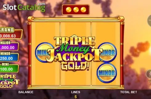 Οθόνη3. Triple Money Jackpot Gold Κουλοχέρης