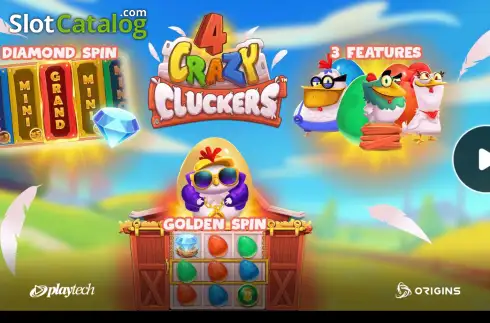 Οθόνη2. 4 Crazy Cluckers Κουλοχέρης