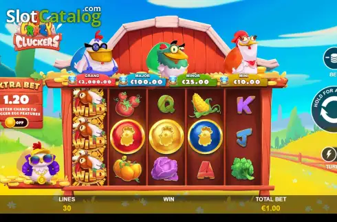 Οθόνη3. 4 Crazy Cluckers Κουλοχέρης