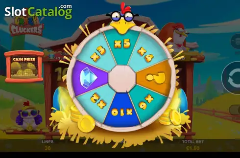 Οθόνη8. 4 Crazy Cluckers Κουλοχέρης