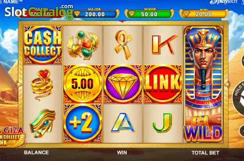 Οθόνη2. King Of Giza Mega Cash Collect And Link Κουλοχέρης
