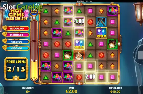Οθόνη3. Hot Gems Cash Collect Κουλοχέρης