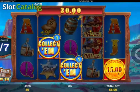 Οθόνη2. Silver Bullet Bandit Collect' Em Κουλοχέρης