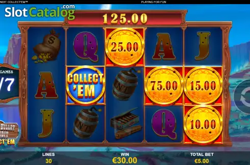 Οθόνη3. Silver Bullet Bandit Collect' Em Κουλοχέρης
