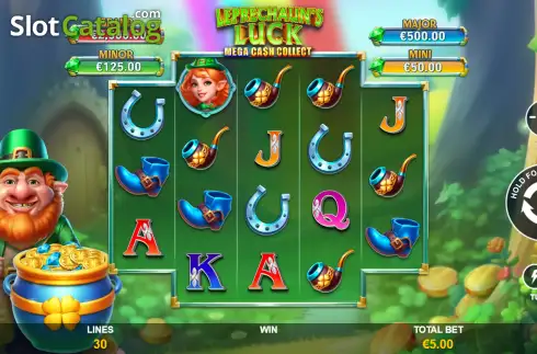 Οθόνη2. Leprechaun's Luck: Mega Cash Collect Κουλοχέρης