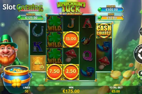 Οθόνη3. Leprechaun's Luck: Mega Cash Collect Κουλοχέρης