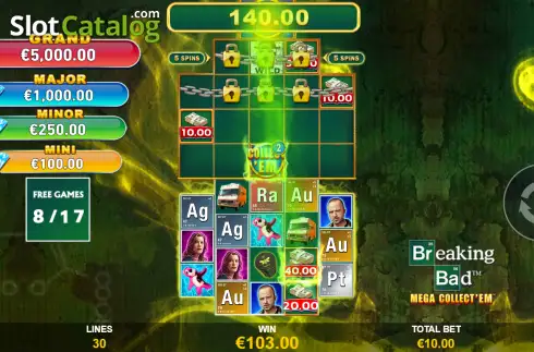 Οθόνη3. Breaking Bad: Mega Collect'em Κουλοχέρης