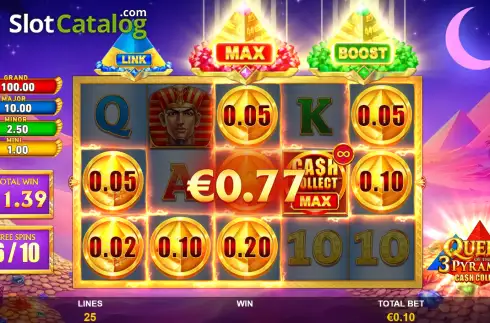 Οθόνη2. Queen of the 3 Pyramids: Cash Collect Κουλοχέρης 