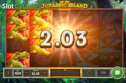 Οθόνη5. Jurassic Island 2 Κουλοχέρης