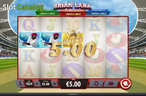 Οθόνη4. Brian Lara Sporting Legends Κουλοχέρης