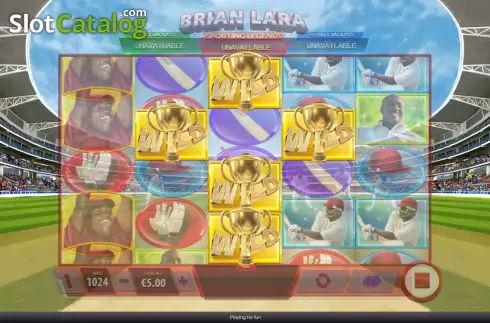 Οθόνη5. Brian Lara Sporting Legends Κουλοχέρης