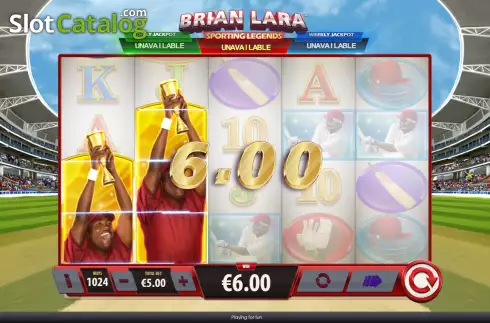Οθόνη6. Brian Lara Sporting Legends Κουλοχέρης