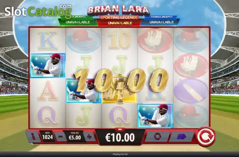 Οθόνη7. Brian Lara Sporting Legends Κουλοχέρης