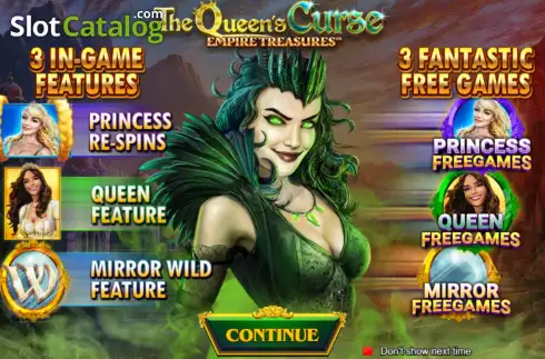 Οθόνη2. The Queen's Curse Empire Treasures Κουλοχέρης 