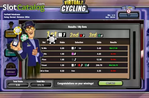 Οθόνη3. Virtual! Cycling (Playtech Vikings) Κουλοχέρης