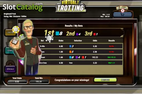 Οθόνη3. Virtual! Trotting (Playtech Vikings) Κουλοχέρης 