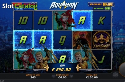 Οθόνη4. Aquaman Κουλοχέρης