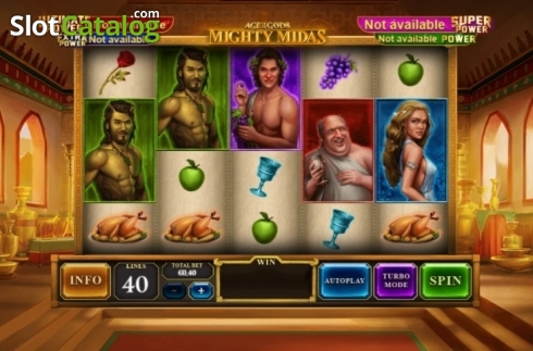 Οθόνη2. Age of the Gods: Mighty Midas Κουλοχέρης 