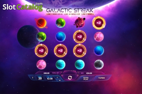 Οθόνη4. Galactic Streak Κουλοχέρης 