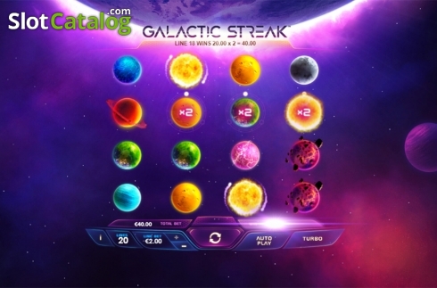 Οθόνη5. Galactic Streak Κουλοχέρης 