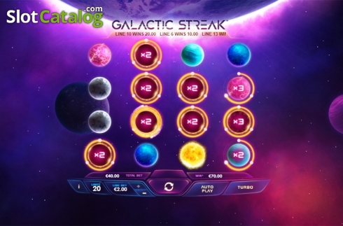 Οθόνη7. Galactic Streak Κουλοχέρης 