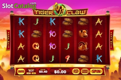 Οθόνη2. Tiger Claw (Playtech) Κουλοχέρης