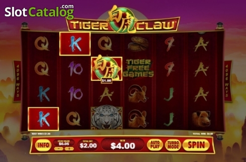 Οθόνη3. Tiger Claw (Playtech) Κουλοχέρης