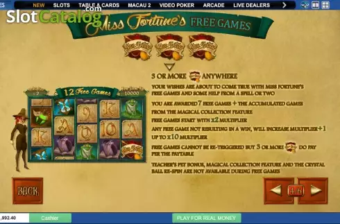 Πίνακας πληρωμών 4. Miss Fortune Κουλοχέρης