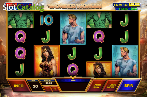 Οθόνη3. Wonder Woman (Playtech) Κουλοχέρης