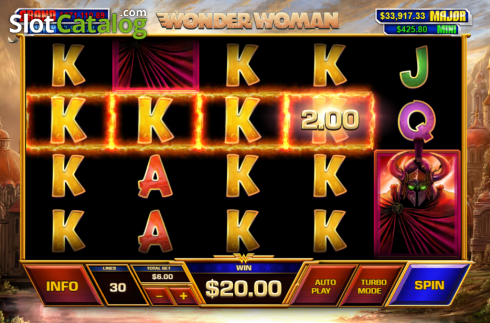 Οθόνη5. Wonder Woman (Playtech) Κουλοχέρης