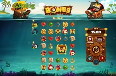 Οθόνη3. Bombs (Playtech) Κουλοχέρης 