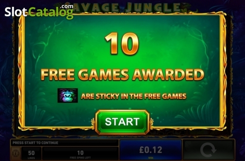 Οθόνη4. Savage Jungle Κουλοχέρης