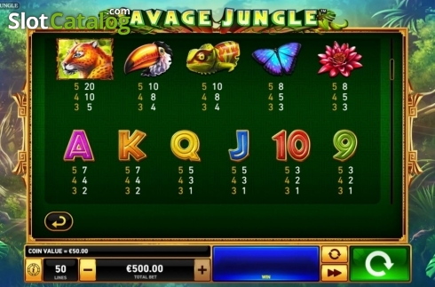 Οθόνη8. Savage Jungle Κουλοχέρης