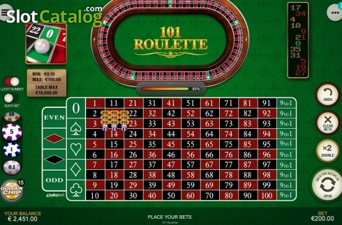 Οθόνη7. 101 Roulette Κουλοχέρης