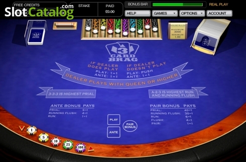 Οθόνη2. 3 Card Brag (Playtech) Κουλοχέρης
