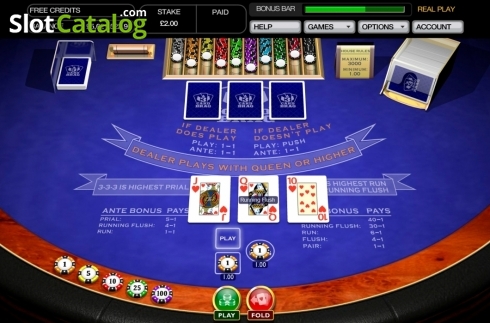 Οθόνη3. 3 Card Brag (Playtech) Κουλοχέρης