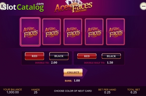 Οθόνη2. Aces and Faces Multihand (Playtech) Κουλοχέρης