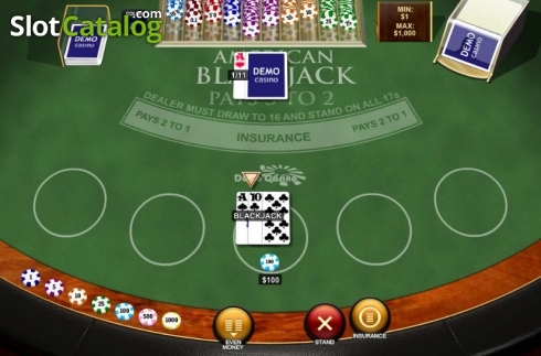 Οθόνη3. American Blackjack (Playtech) Κουλοχέρης