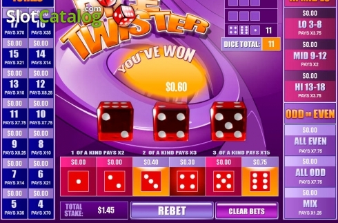Οθόνη2. Dice Twister Κουλοχέρης